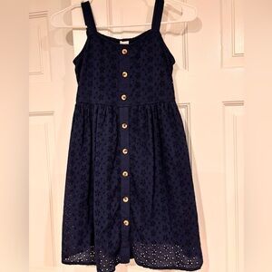 Navy Eyelet Sundress